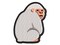 Snow Monkey Side Eye Staring Multi-Color Embroidered Iron-On or Hook & Loop Patch Applique